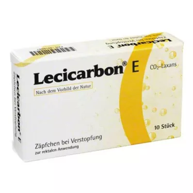 LECICARBON E CO2 Laxans Suppositoires pour adultes, 10 pces