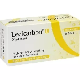 LECICARBON E CO2 Laxans Suppositoires pour adultes, 30 unités