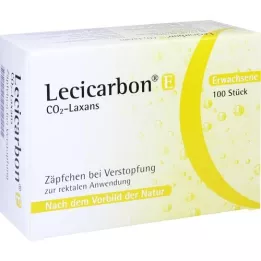 LECICARBON E CO2 Laxans Suppositoires pour adultes, 100 unités