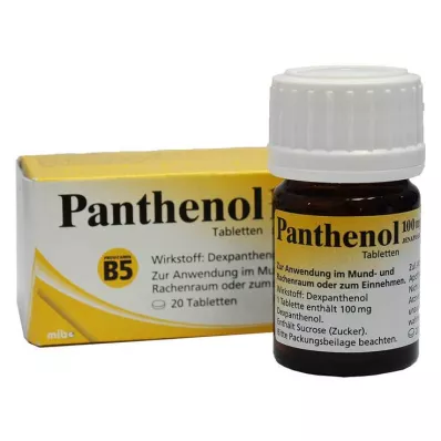 PANTHENOL 100 mg Jenapharm comprimés, 20 pc
