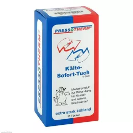PRESSOTHERM Lingette Froid Instantané, 10 pces