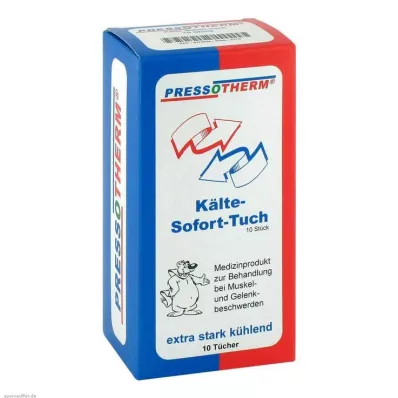 PRESSOTHERM Lingette Froid Instantané, 10 pces
