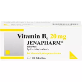 VITAMIN B6 20 mg Jenapharm comprimés, 100 pc