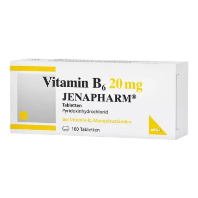 Vitamine B6 20 mg Comprimés Jenapharm, 100 pc Vitamine B6 20 mg Comprimés Jenapharm, 100 pc