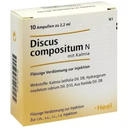 DISCUS ampoules de compositum N avec Kalmia, 10 pces