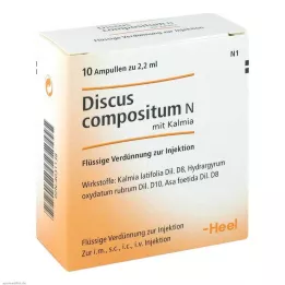 DISCUS ampoules de compositum N avec Kalmia, 10 pces