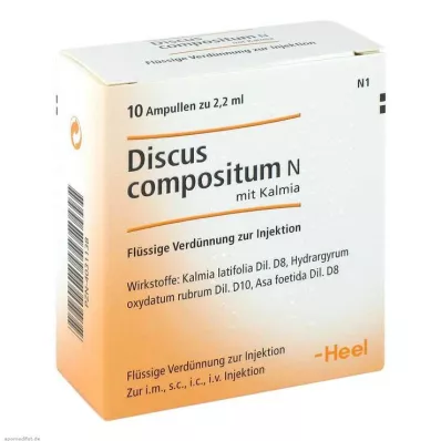Discus compositum N avec ampoules Kalmia, 10 pc
