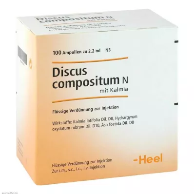 DISCUS ampoules de compositum N avec Kalmia, 100 pc DISCUS ampoules de compositum N avec Kalmia, 100 pc