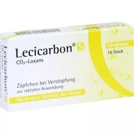 LECICARBON Suppositoires S CO2 Laxans, 10 pces