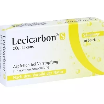 LECICARBON Suppositoires S CO2 Laxans, 10 pces