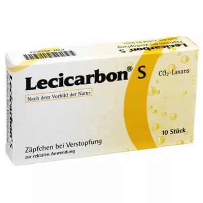 LECICARBON Suppositoires S CO2 Laxans, 10 pces