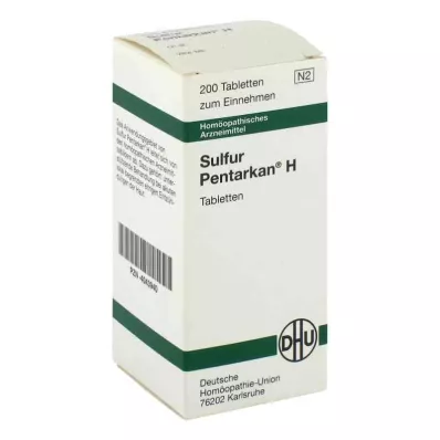 SULFUR PENTARKAN H comprimés, 200 pcs