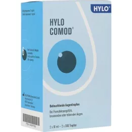 HYLO-COMOD Gouttes pour les yeux, 2X10 ml