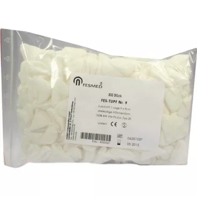 MULLTUPFER FES-TUPF No.9 non stérile, 1 couche, 9x9 cm, 300 pces MULLTUPFER FES-TUPF No.9 non stérile, 1 couche, 9x9 cm, 300 pces