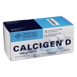 CALCIGEN D 600 mg/400 UI comprimés à croquer, 120 pc