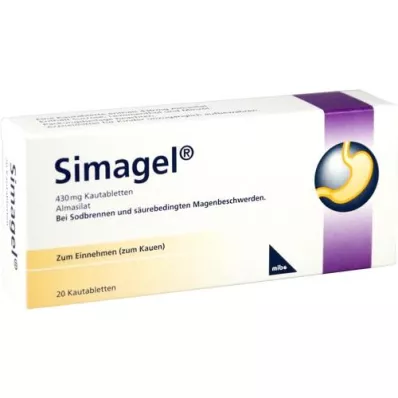 SIMAGEL Comprimés à mâcher, 20 pces