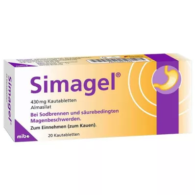 Comprimés à croquer Simagel, 20 pc