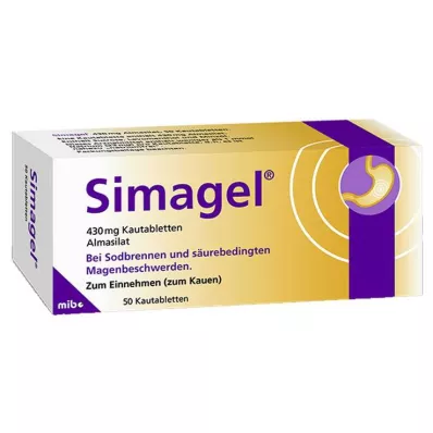 SIMAGEL Comprimés à mâcher, 50 pcs