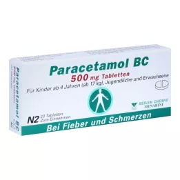PARACETAMOL BC 500 mg comprimés, 20 pcs
