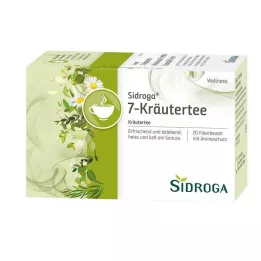SIDROGA Tisane bien-être aux 7 herbes, sachets filtres, 20X2.0 g
