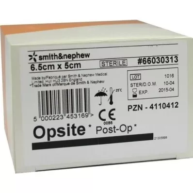 OPSITE Post-OP Pansement 5x6,5 cm, 6X5 pces