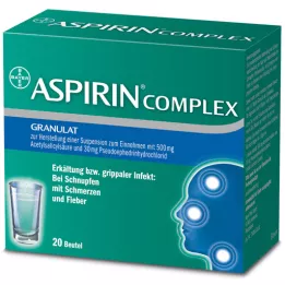 ASPIRIN COMPLEX Btl. avec granulés pour préparation de suspensions, 20 pcs