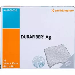 DURAFIBER Pansement Ag 10x10 cm, 10 pces