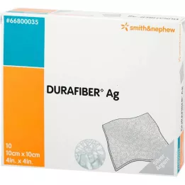 DURAFIBER Pansement Ag 10x10 cm, 10 pces