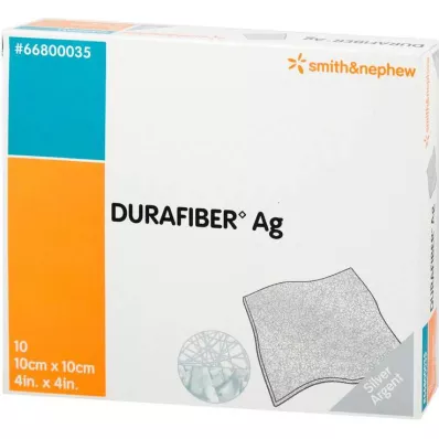 DURAFIBER Pansement Ag 10x10 cm, 10 pces DURAFIBER Pansement Ag 10x10 cm, 10 pces