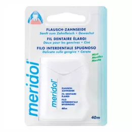 MERIDOL Fil dentaire pelucheux ciré, 40 m