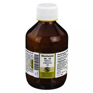 BIOCHEMIE 10 Natrium sulfuricum D 6 comprimés, 1000 pc