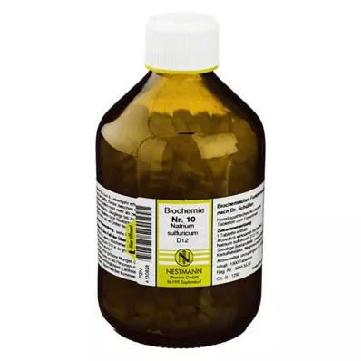 BIOCHEMIE 10 Natrium sulfuricum D 12 comprimés, 1000 pc