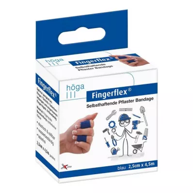 FINGERFLEX 2,5 cmx4,5 m bleu sans latex, 1 pc