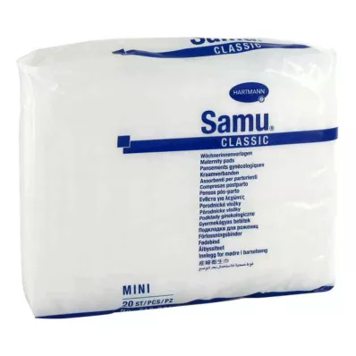 SAMU Serviettes pour accouchées Classic mini 6,5x22 cm, 20 pièces