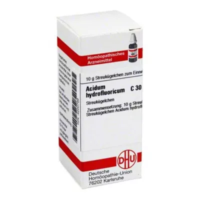 ACIDUM HYDROFLUORICUM C 30 globules, 10 g ACIDUM HYDROFLUORICUM C 30 globules, 10 g