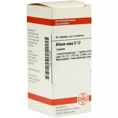 ALLIUM CEPA D 12 comprimés, 80 pc