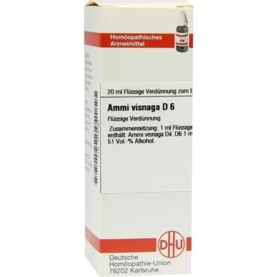AMMI VISNAGA D 6 Dilution, 20 ml