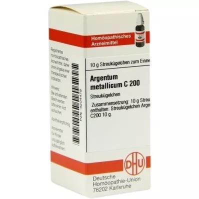 ARGENTUM METALLICUM C 200 globules, 10 g
