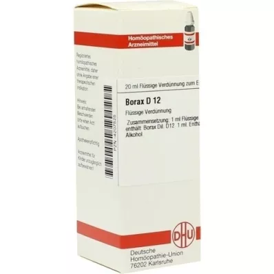 BORAX D 12 Dilution, 20 ml