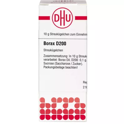 BORAX D 200 globules, 10 g