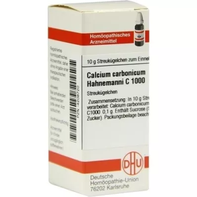 CALCIUM CARBONICUM Globules Hahnemanni C 1000, 10 g