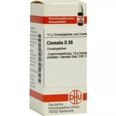 CLEMATIS D 30 globules, 10 g