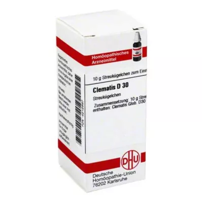 CLEMATIS D 30 globules, 10 g CLEMATIS D 30 globules, 10 g