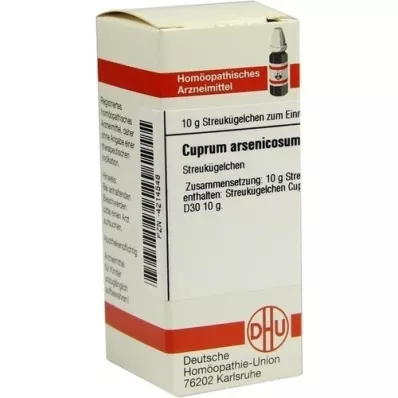 CUPRUM ARSENICOSUM D 30 globules, 10 g