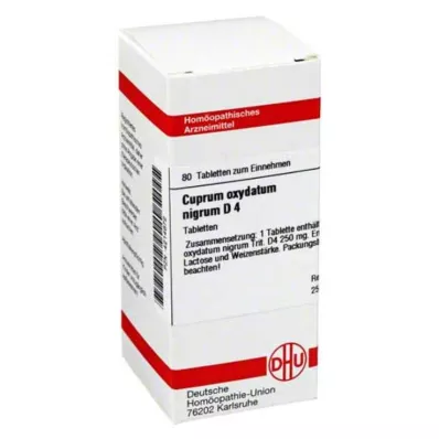 CUPRUM OXYDATUM nigrum D 4 comprimés, 80 pc