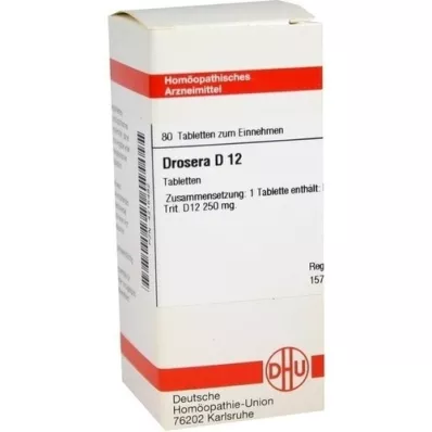 DROSERA D 12 comprimés, 80 pc