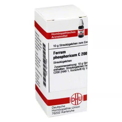 FERRUM PHOSPHORICUM C 200 globules, 10 g