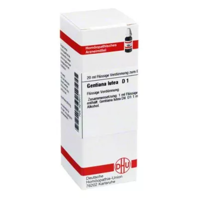 GENTIANA LUTEA D 1 Dilution, 20 ml GENTIANA LUTEA D 1 Dilution, 20 ml