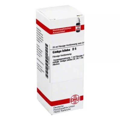 GINKGO BILOBA D 6 Dilution, 20 ml