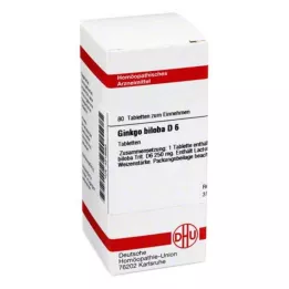GINKGO BILOBA D 6 comprimés, 80 pc